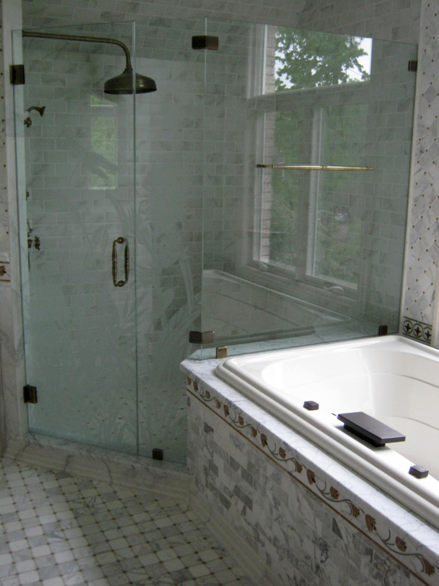 Bathroom Remodel Glass Shower Vanity