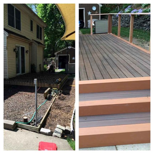 Deck Project Custom Stairs